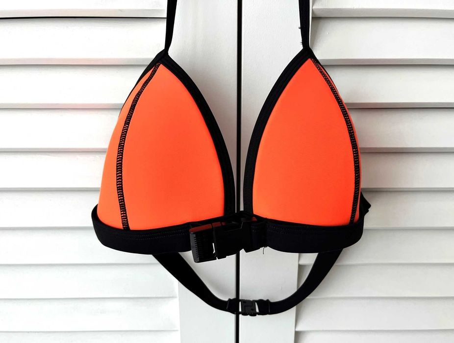 New Look strój kąpielowy bikini kostium neonowy pomarańcz 12-13-15 l