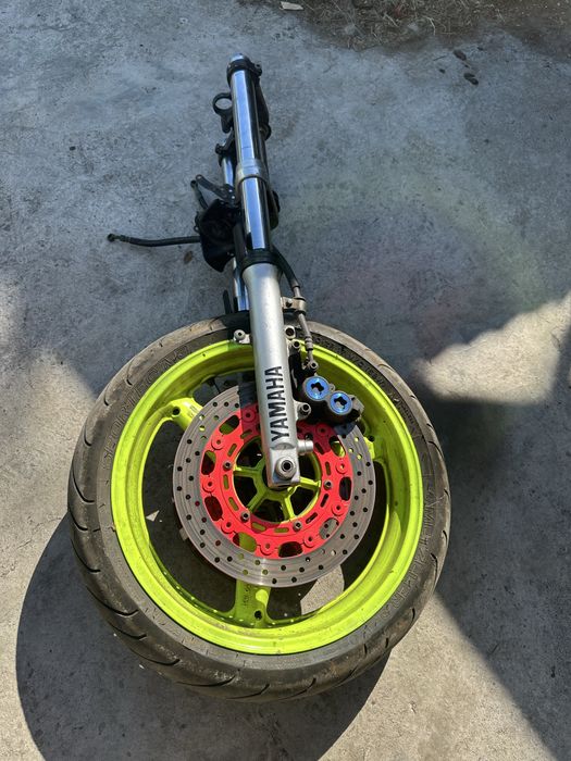 Вилка перья в сборе Yamaha r6 99-02год полным комплектом как на фото