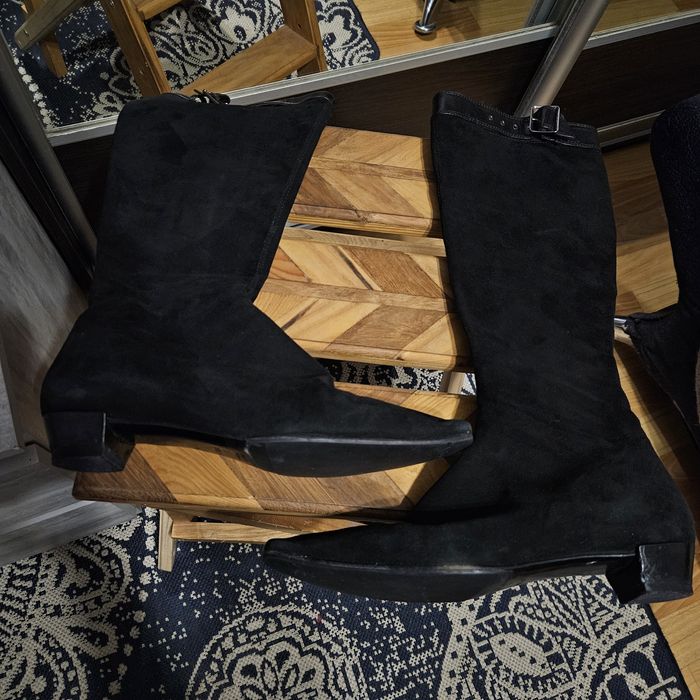 Жіночі замшеві сапожки Gucci женские