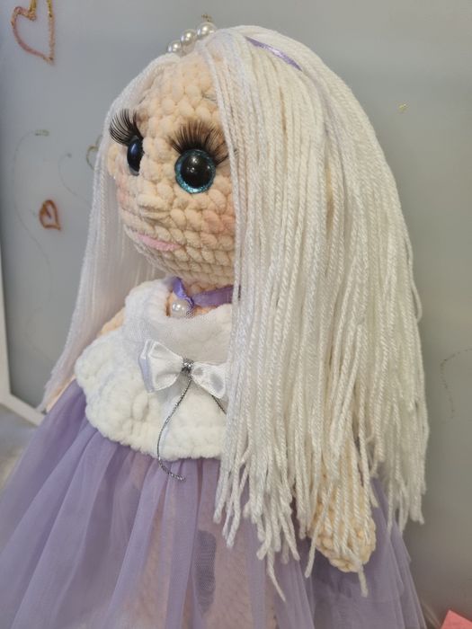 Кукла вязаная ручной работы - мягкая игрушка