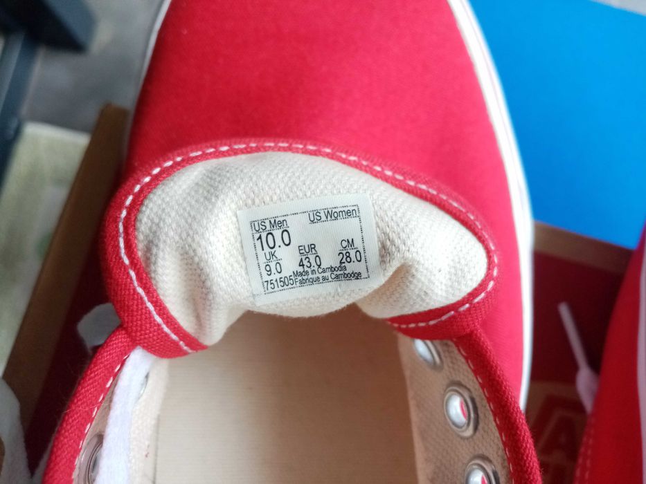 Ténis Vans Vermelhos