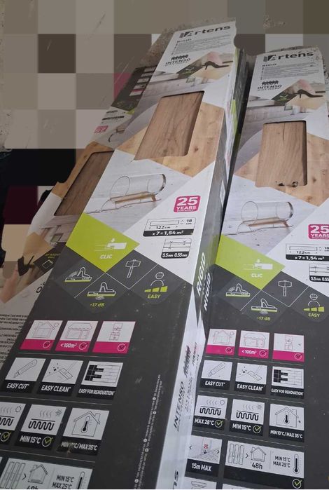 Pavimento vinílico Artens Extreme - SPC Resistente à Água - Cor: Zaragoza