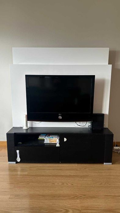 móvel de tv preto