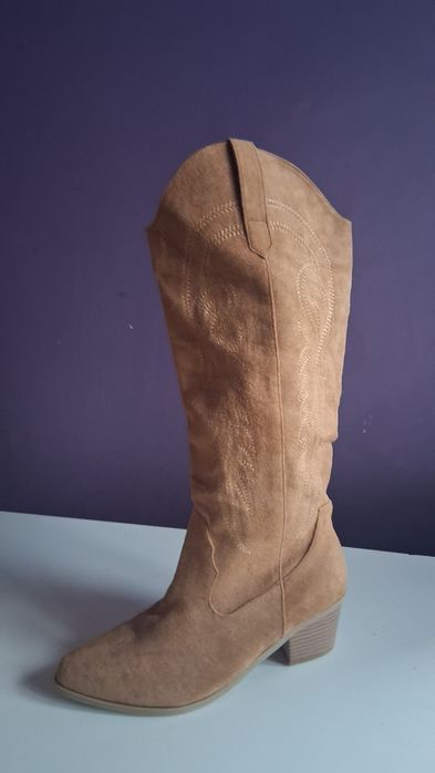 Kowbojki, kozaki damskie haft 40 nowe