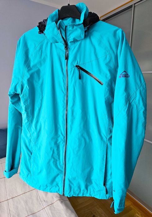 Kurtka damska McKinley, Aquamax, softshellowa, turkusowa. Stan idealny