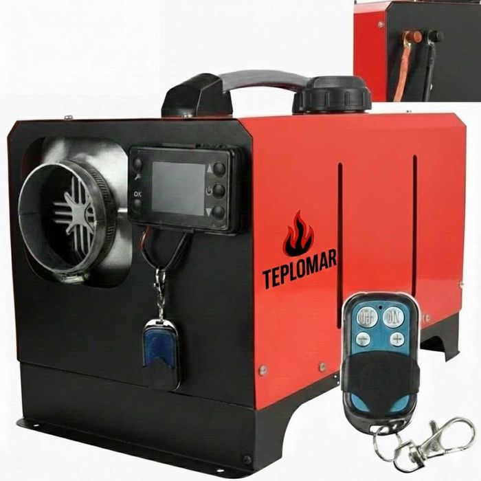 12кВт 12В/220В Дизельна піч, опалювач, запчастини