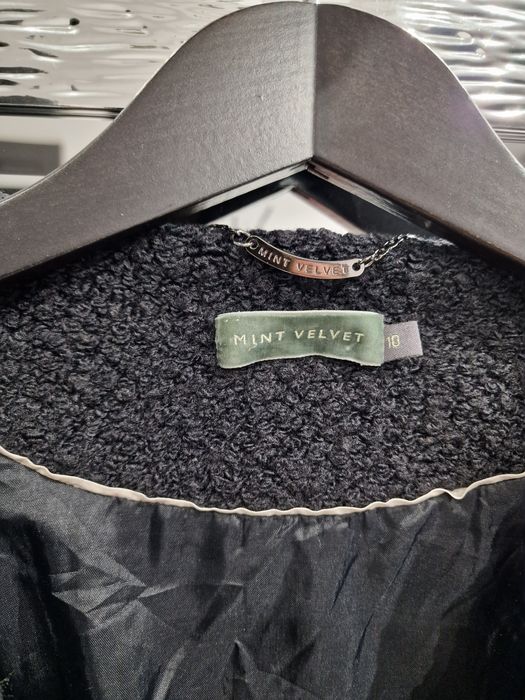 Płaszcz oversize bucle Mint Velvet 38 40 wełna luxury