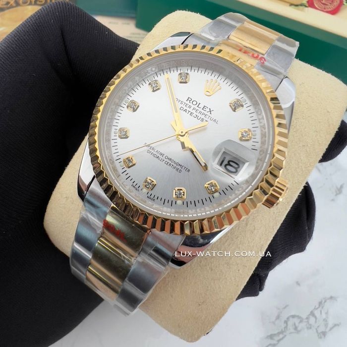 Часы Rolex DateJust Diamond 36 Ролекс Женские Мужские
