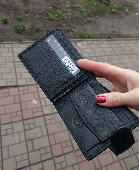 Гаманець чоловічий HT шкіряний кошелек мужской кожаный маленький