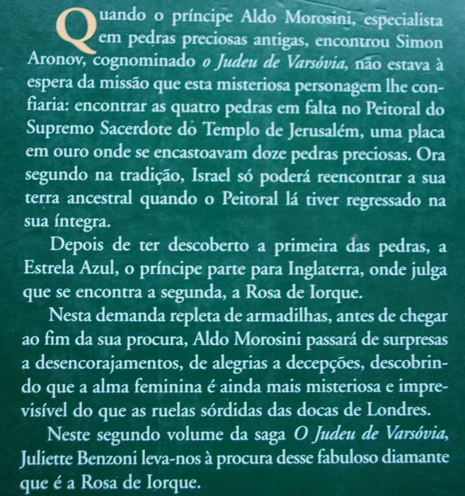 A Rosa de Iorque (O Judeu de Varsóvia) de Juliette Benzoni