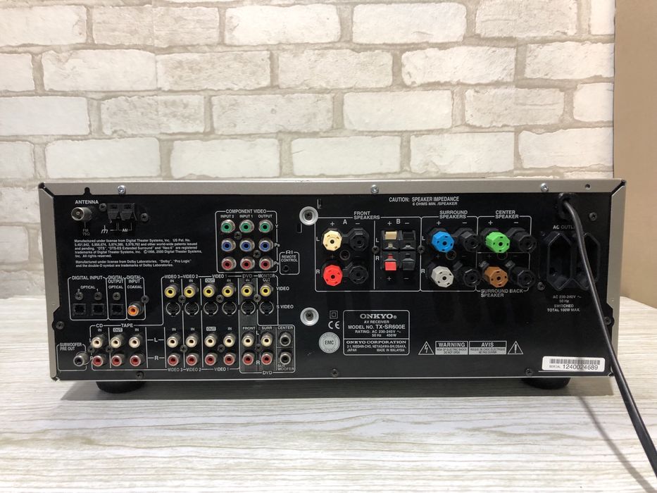 6.1АV Стерео ресивер/підсилювач  Onkyo TX-SR600 2х115Вт