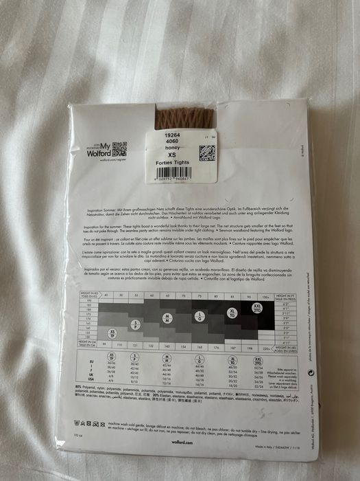 Wolford rajstopy kabaretki honey Forties Tights