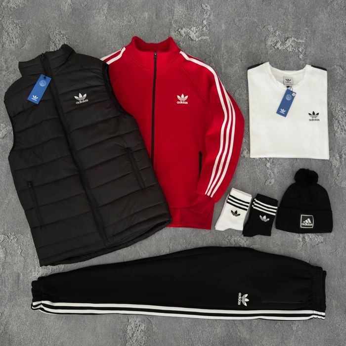 Чоловічий зимній спортивний костюм адідас набір Adidas [5в1] [xs-3xl]