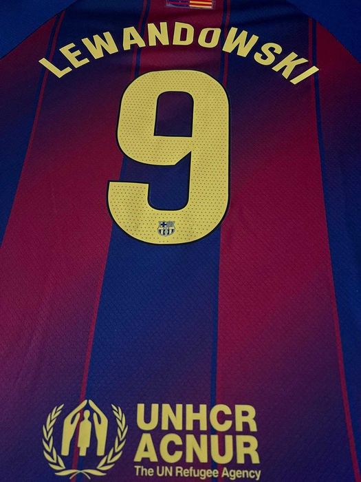 Strój Lewandowski FC Barcelona Zestaw Komplet dziecięcy duży Wybór Sezon 25/26