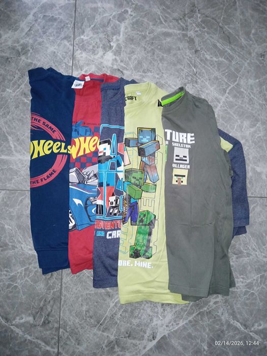 134- Minecraft, Hotwheels, zestaw bluzki bluza