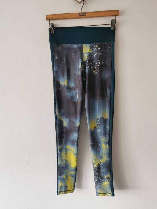 Adidas legginsy sportowe damskie print wzór IDEAŁ ORYGINAŁ S