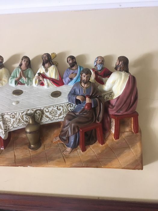 OPORTUNIDADE Quadro antigo em 3D Ultima Ceia