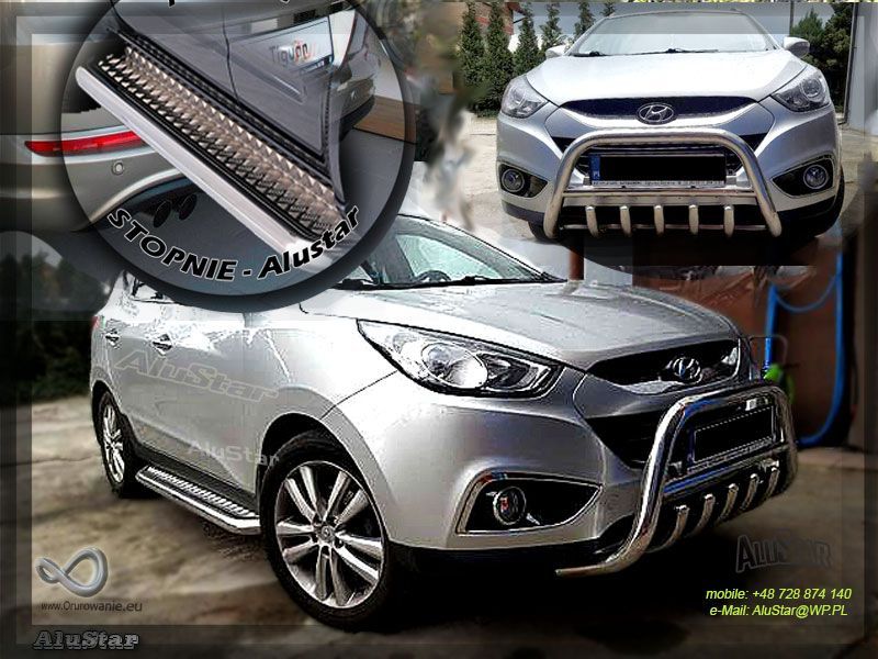 Hiundai Tucson IX35 Santa-Fe Orurowanie Podesty
