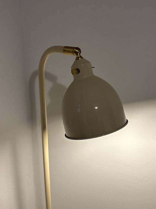 Candeeiro Ikea RodFlik Creme e Dourado Novo