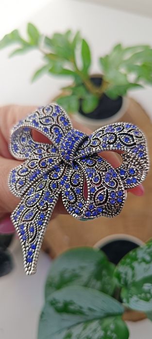 Nowa bardzo duża broszka elegancka kokarda plus gratis