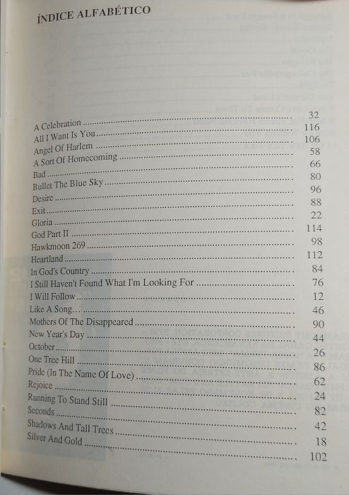 A Chama Sagrada, Poemas dos U2 (1988)