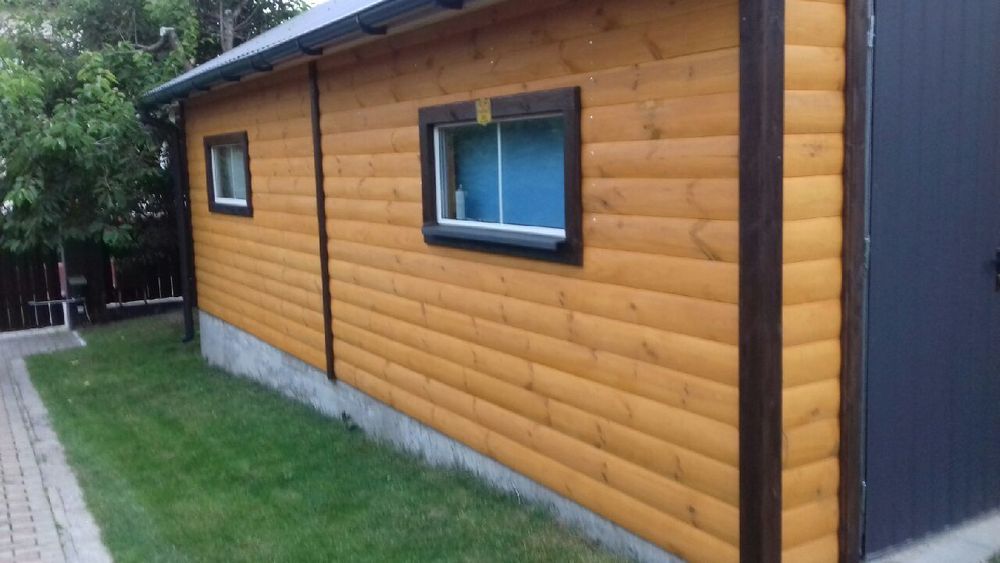 PRODUCENT deski elewacyjne, szalówka pół-bal gr. 24 mm sosna/Świerk