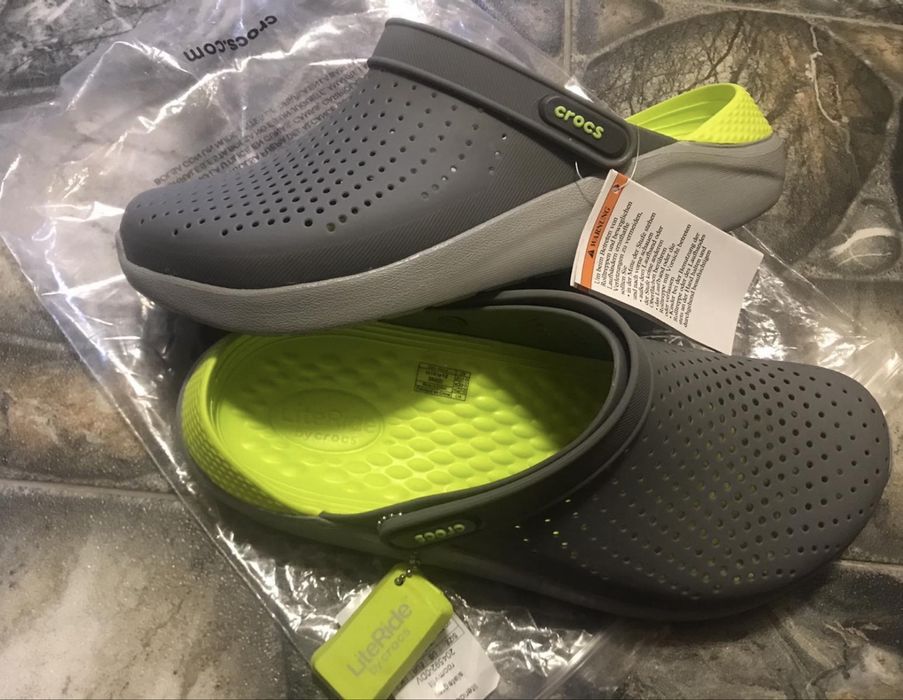 Крокси Crocs Lite Ride, чоловічі, сабо,42,43,44 в наявності