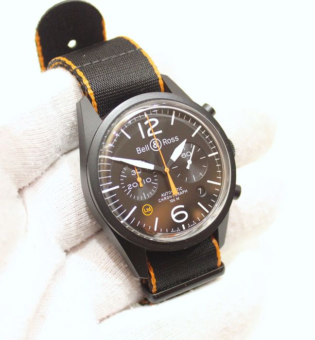 Bell & Ross Orange Aviator Relógio Cronografo série limitada