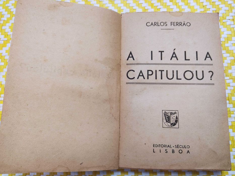 A ITÁLIA Capitulou?
Carlos Ferrão