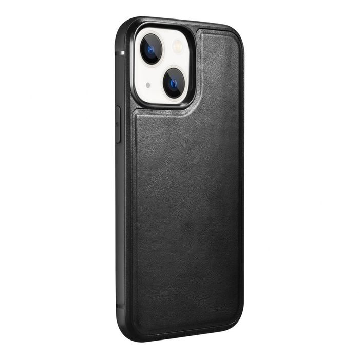 Etui Pokryte Naturalną Skórą Do Iphone 13 Mini Z Magsafe Czarny