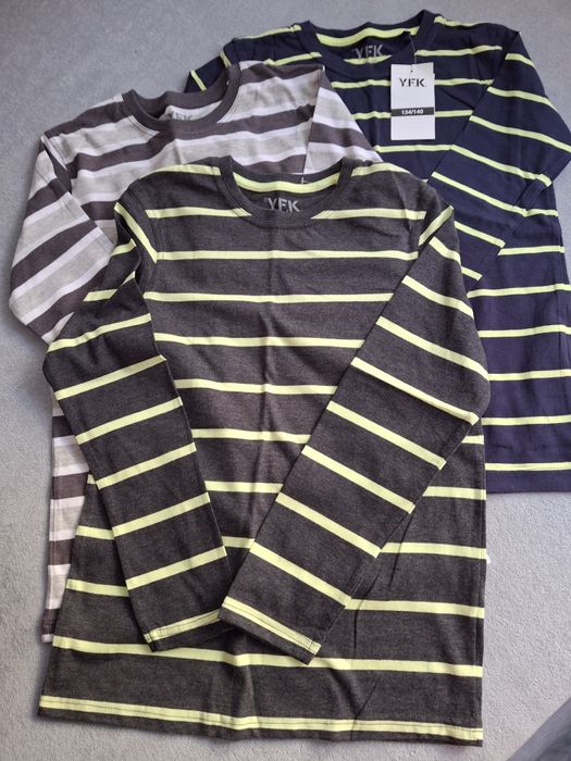 Bluzeczki bawełniane nowe roz.134/140