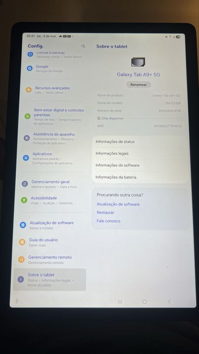 Tablet Samsung A9+ 5g