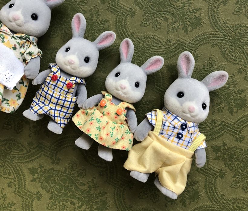 Nowa rodzina Sylvanian Families Epoch 4030 króliki Cottontail Rabbit