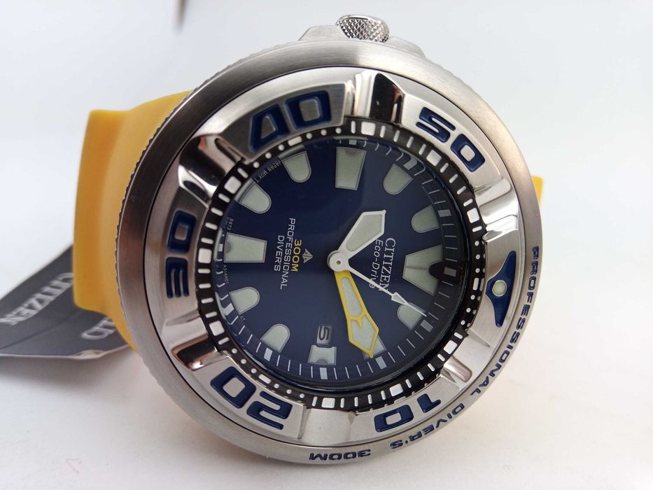 Японские 300м дайверские часы Citizen Ecozilla Eco-Drive BJ8058-06L