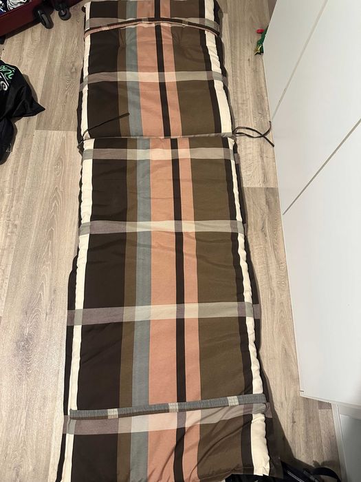 2x poduszka / nakładka na leżak ogrodowy – 190 × 60 cm