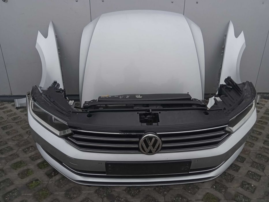 Przód kompletny maska zderzk PDC błotnik pas przedni VW PASSAT B8 LA7W