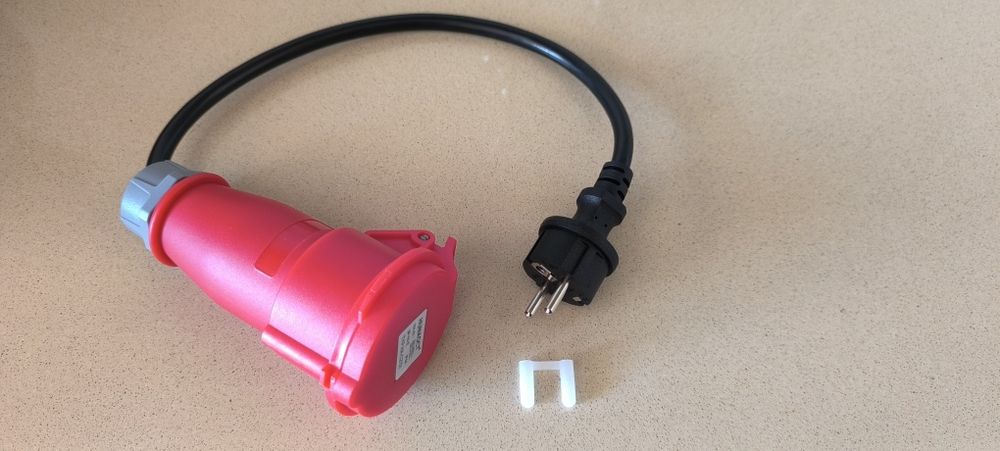 Carregador EV Schuko Plug para CEE Red Power Plug Fêmea 5 Pinos Adapta