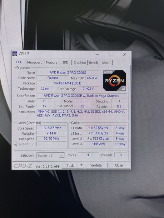 Компʼютер ryzen 3, rx 480 8gb, 8gb ddr4, asus prime a320
