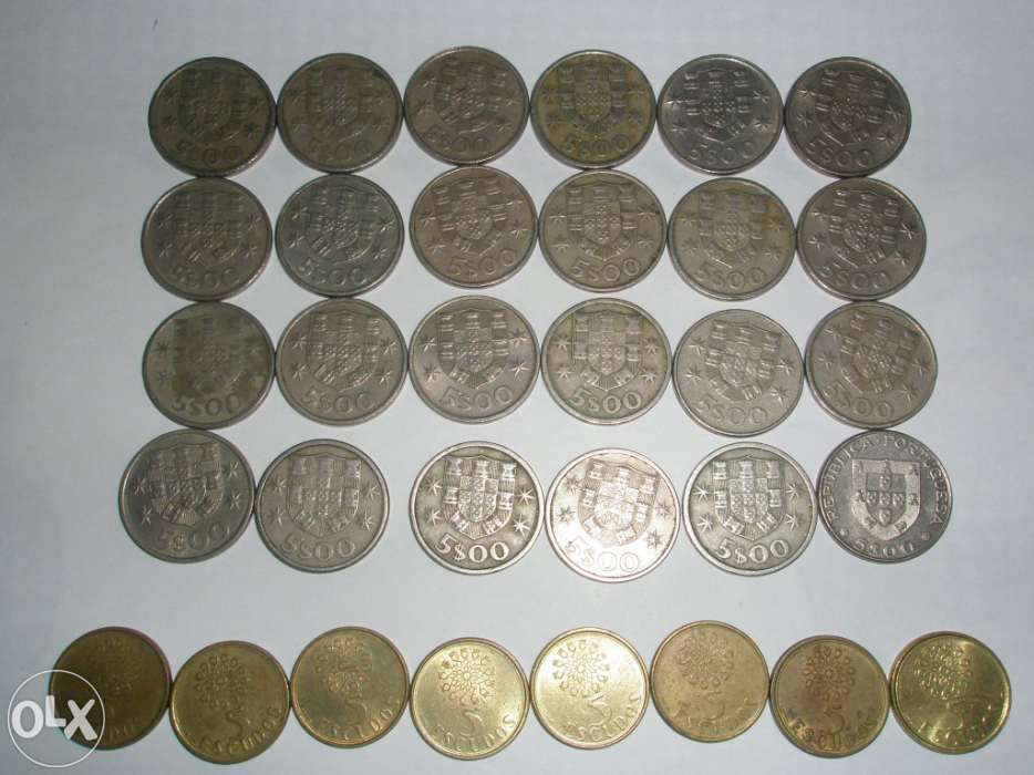 Moedas de 5$00