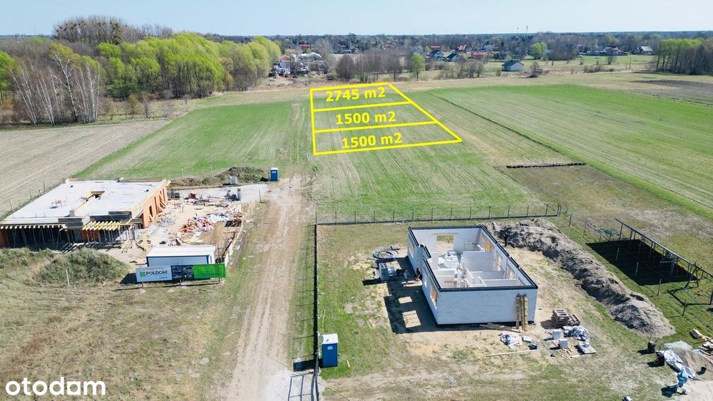 Działka Budowlana nr 443- 2745 m² - Rezerwacja działek 441 / 442 - Widok 3