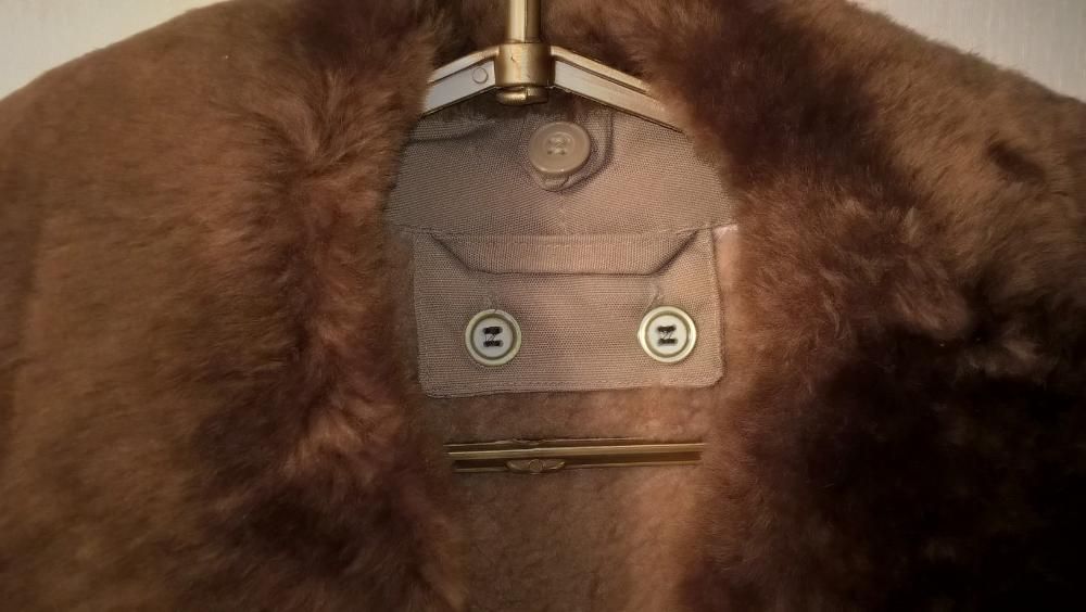 Мужское пальто на овчине