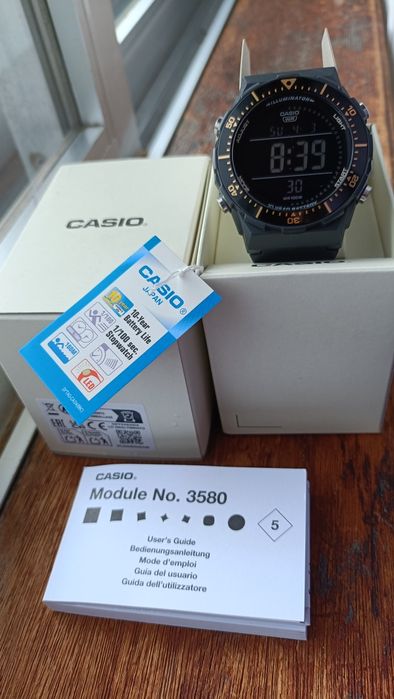 Casio AE-1700H All Black Bezel Preto e Dourado - Novo e Original