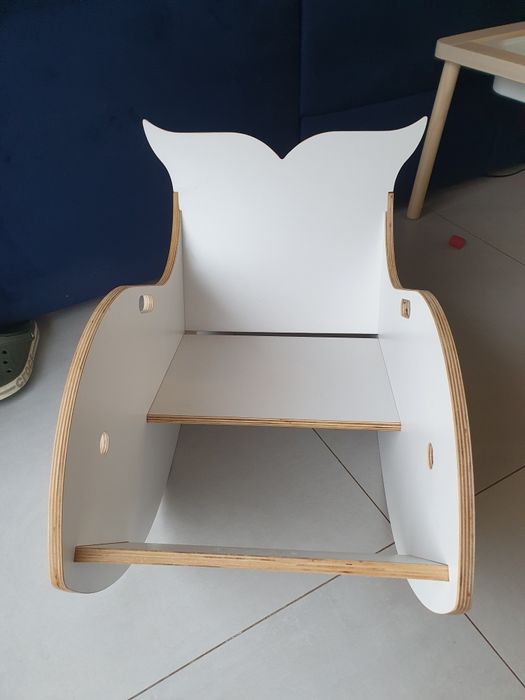 Drewniany bujak dla dzieci w kształcie wieloryba