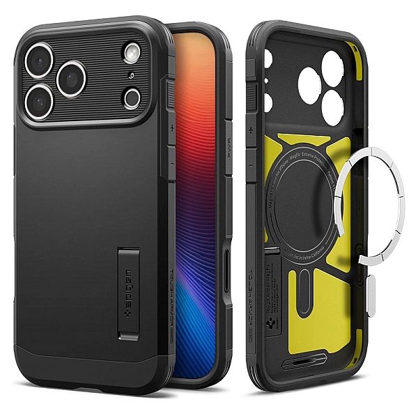 Etui Spigen Tough Armor "T" MagSafe na iPhone 17 Pro Max - czarne