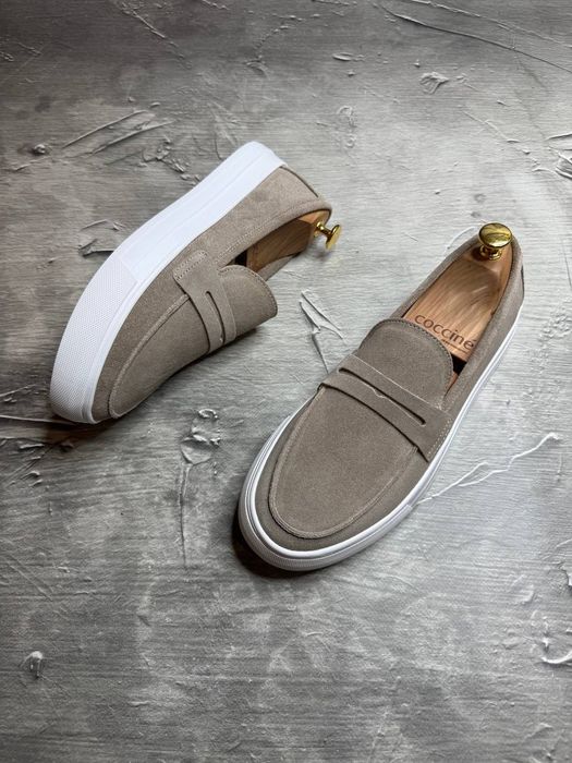 Мужские мокасины 40-45 замш