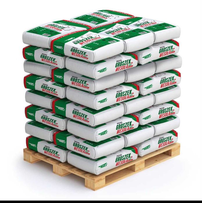 Węgiel Groszek, workowany - ”MEDEX WESOŁA RODZINKA PLUS 28" - paleta 1000 kg.