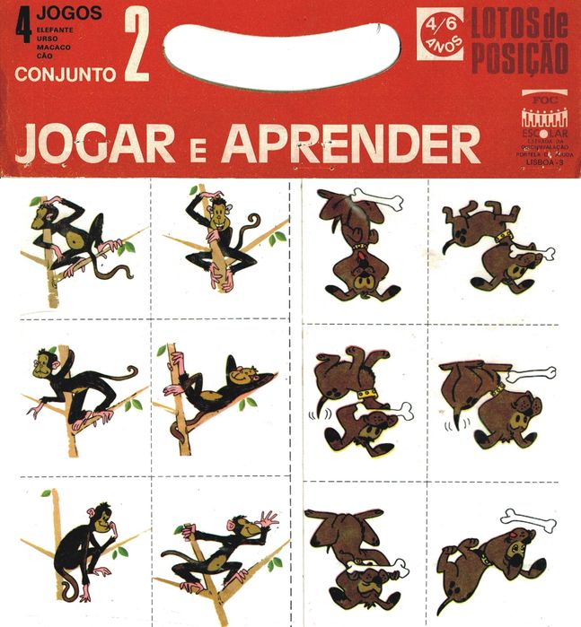 Jogo antigo - Jogar e Aprender - da FOC Escolar - Lisboa