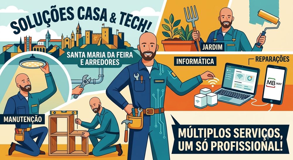 Serviços de Manutenção Doméstica & Assistência Informática