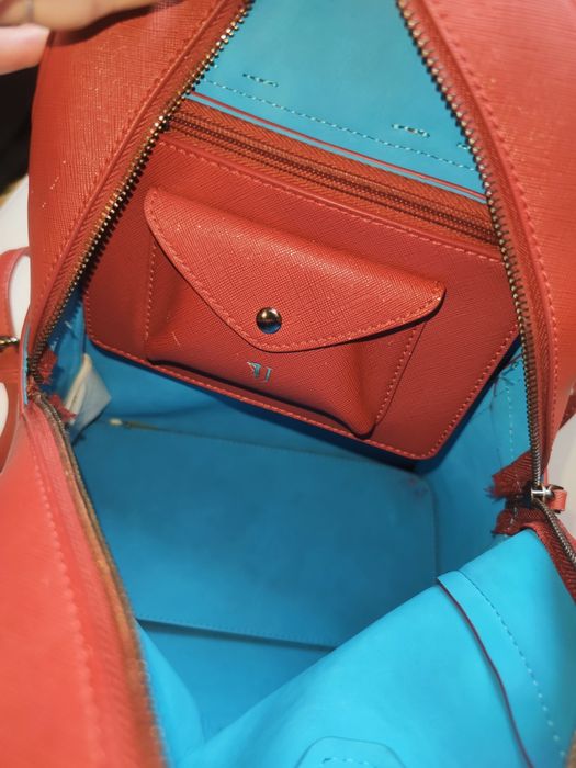 Красный рюкзак trussardi jeans