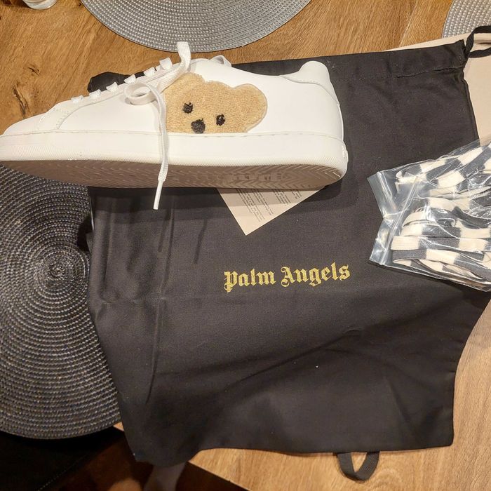 Buty Palm Angels biale snikersy z misiem rozmiar 42